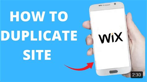 how to duplicate wix website.